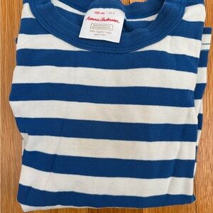 Hanna Andersson Blue and White Striped Shirt